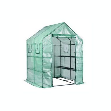 Garden Elements Personal Plastic Indoor/Outdoor Standing Greenhouse For Seed Starting and Propagation, Frost Protection (Green, Large, 77in x 56in x 56in). View a larger version of this product image.