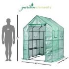 Alternate image 3 for Garden Elements Personal Plastic Indoor/Outdoor Standing Greenhouse For Seed Starting and Propagation, Frost Protection (Green, Large, 77in x 56in x 56in)