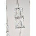 Alternate image 3 for Elegant Lighting Polaris LED light Chrome Pendant Clear Crystal