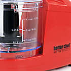 Alternate image 3 for Better Chef Compact 12 Ounce Mini Chopper in Red