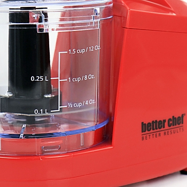 Better Chef Compact 12 Ounce Mini Chopper in Red. View a larger version of this product image.