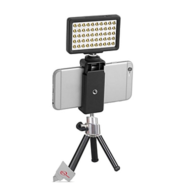 Vivitar Super Powerful Smartphone 50 LED Video Light for Podcasting Vlogging and Videoconferencing. View a larger version of this product image.