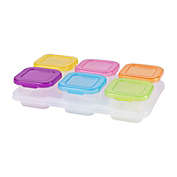 Ventray 2 oz Baby Food Storage Container with Tray, 6 Portions Reusable Freezer Food Storage with Lid, for Homemade Baby Food, Vegetable, Fruit Purees & Breast Milk