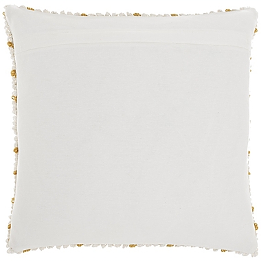 Mina Victory Outdoor Pillows Loop Dots 18"X18" Yellow Indoor/Outdoor Throw Pillow. View a larger version of this product image.