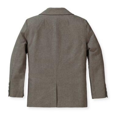 Hope & Henry Boys&#39; Classic Suit Jacket (Dark Taupe Herringbone, 6-12 Months). View a larger version of this product image.