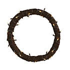 Alternate image 0 for Nearly Natural Modern Holiday Decorative 20" Vine Wreath with 50 White Warm LED Lights