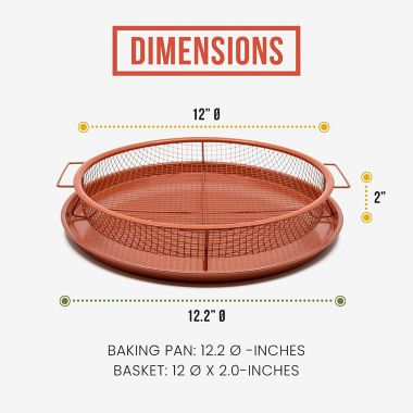 Chef Pomodoro Copper Crisper Tray (round). View a larger version of this product image.
