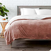 Bare Home Sherpa Fleece Blanket - Fluffy & Soft Plush Bed Blanket - Hypoallergenic - Reversible - Lightweight (Dusty Rose, Twin/Twin XL)