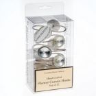 Alternate image 3 for Carnation Home Fashions "Caroline" Bejeweld Resin Shower Curtain Hooks - 1.5" x 1.5", Clear