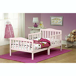 Orbelle Contemporary Solid Wood Toddler Bed - Pink