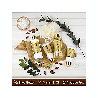 Lovery Home Spa Kit - Honey Almond Scent - Luxury Bath & Shower Gift for Women & Men. View a larger version of this product image.