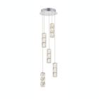 Alternate image 2 for Elegant Lighting Polaris LED light Chrome Pendant Clear Crystal