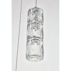 Alternate image 3 for Elegant Lighting Polaris LED light Chrome Pendant Clear Crystal