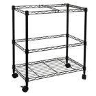 Alternate image 0 for Oceanstar Design Group Oceanstar Portable 2-Tier Metal Rolling File Cart, Black