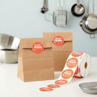 Stockroom Plus 1000 Pieces Tamper Evident Labels for Food Delivery ...