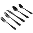 Alternate image 0 for Stravidia 20 Piece Flatware set in Black Stainless Steel