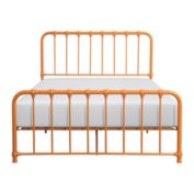 Lexicon Home Decorative Full Metal Platform Bed - Orange - 56.5 X78 X46