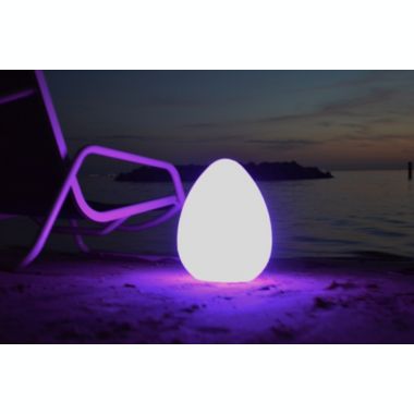 The Pool Supply Shop 12" Genesis Remote Controlled Portable LED Illuminated Color Changing Egg. View a larger version of this product image.