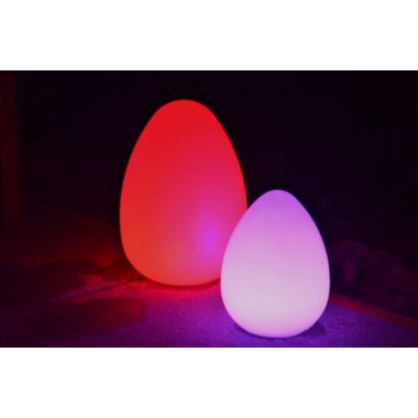The Pool Supply Shop 12" Genesis Remote Controlled Portable LED Illuminated Color Changing Egg. View a larger version of this product image.