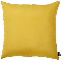 HomeRoots 2-Pack Yellow Brushed Twill Decorative Throw Pillow Covers - 18