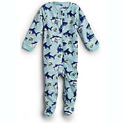 Elowel Baby Boys fuzzy pajamas Footed Shark Fish Pajama Sleeper Fleece (Size 6M-5Years)