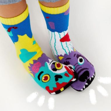 ZOMBIE & WEREWOLF PALS SOCKS ~ KIDS SIZE. View a larger version of this product image.