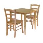 Alternate image 0 for Groveland 3-Pc Dining Table with Ladder-back Chairs, Light Oak