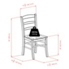 Alternate image 2 for Groveland 3-Pc Dining Table with Ladder-back Chairs, Light Oak