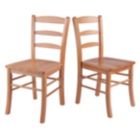 Alternate image 3 for Groveland 3-Pc Dining Table with Ladder-back Chairs, Light Oak