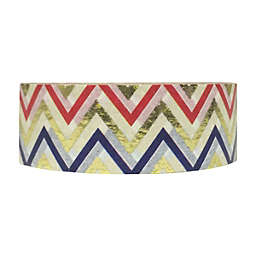Wrapables Washi Masking Tape, Metallic and Moody Group / Red, Gold, and Blue Chevron