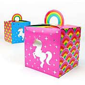 Prime Party Silver Lining Rainbow Unicorn Favor Boxes (8 Pack)