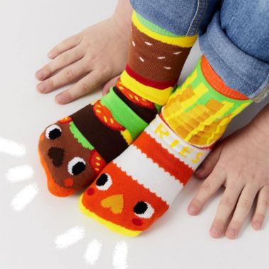BURGER & FRIES PALS SOCKS ~ KIDS SIZE. View a larger version of this product image.
