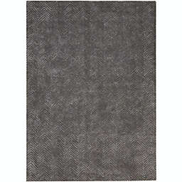 Nourison Modern Deco MDC03 Dark Gray Indoor Area Rug - 5'3 x 7'4