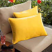 Outdoor Living and Style Set of 2 Sunflower Yellow Sunbrella Outdoor Pillow 20"