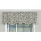Alternate image 2 for RLF Home Stella Paisley Regal Valance Navy. 3" Rod Pocket 50"W x 17"L