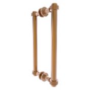 Allied Brass Contemporary 12 Inch Back to Back Shower Door Pull with Dotted Accent