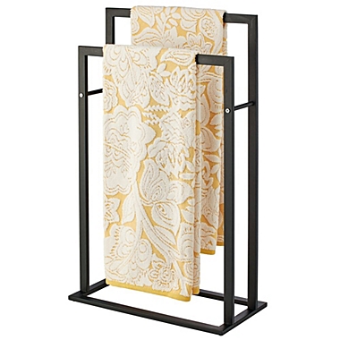 mDesign Tall Metal Bathroom Freestanding Towel Storage Rack Holder. View a larger version of this product image.