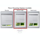 Alternate image 2 for Linen Avenue Custom Cordless Faux Wood Blind White, 36" W x 60" H Partial Inside Mount