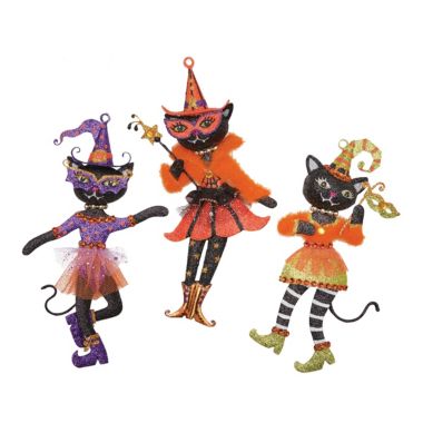 Gallerie II Glam Cats Ornament, A/3. View a larger version of this product image.