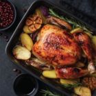 Alternate image 3 for Baker's Secret Roaster Pan 13.6", Double Layer Non-stick Coating, Dark Gray Advanced Collection Carbon Steel