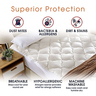 Cheer Collection Plush Bamboo Mattress Topper - Assorted Sizes. View a larger version of this product image.