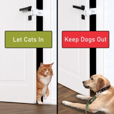 Ownpets Cat Door Stopper Pet Door Holder for Cats, Keep Dogs & Kids Out of Cat Litter Box, Food or Rooms, Easy Installation and Locked-in Adjustment, Great for Cats. View a larger version of this product image.