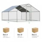 Alternate image 1 for Hooya Imp.& Exp. Large Walk in Shade Cage Chicken Coop with Roof Cover (13ft)