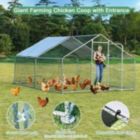 Alternate image 3 for Hooya Imp.& Exp. Large Walk in Shade Cage Chicken Coop with Roof Cover (13ft)