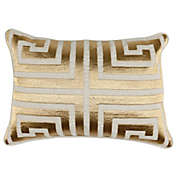 Classic Home Cleo 14"x 20" Metallic Throw Pillow in Gold by Kosas Home