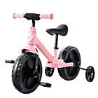 Alternate image 0 for Slickblue 4-in-1 Kids Training Bike Toddler Tricycle with Training Wheels and  Pedals-Pink
