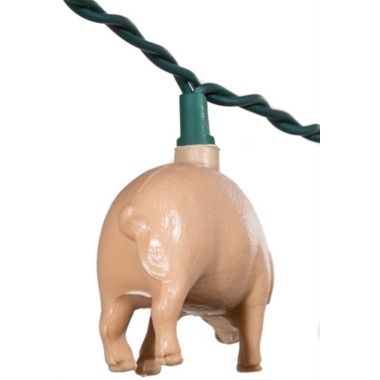 Kurt Adler (#UL4264) UL 10-Light Pink Pig Light Set, 11.5 feet long. View a larger version of this product image.
