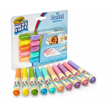 Crayola Color Wonder Mess Free Coloring 10 Count Pastel Mini Markers. View a larger version of this product image.