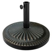 Gymax 30LBS Round Patio Market Umbrella Base Heavy-Duty Outdoor Stand