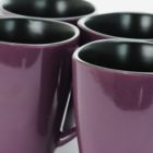 Alternate image 2 for Elama Mulberry 14 oz Stoneware Mugs in Purple, Set of 6